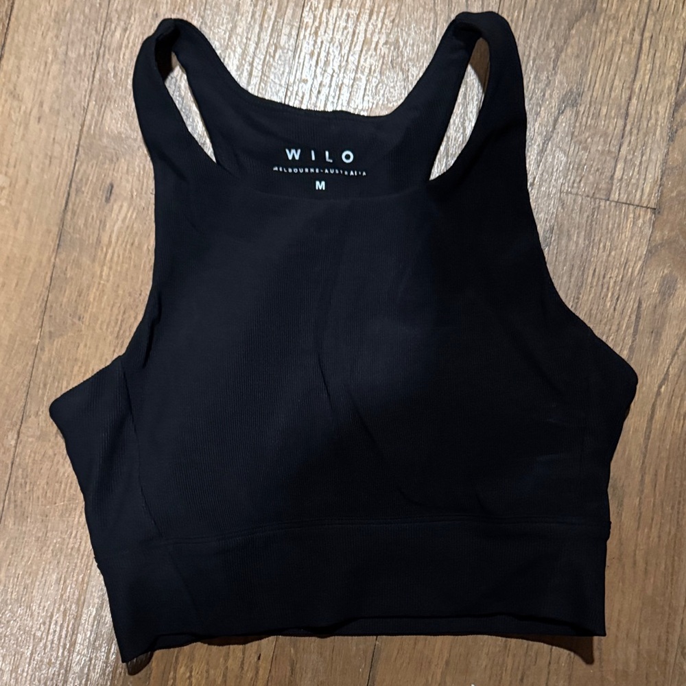 WILO Black Racerback Sports Bra